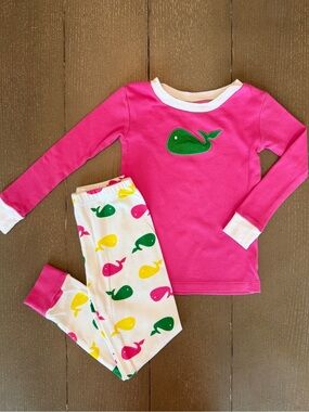 New Jammies Toddler Girls’ Whale Print 2-Piece Matching Pajama Set • Size 4T